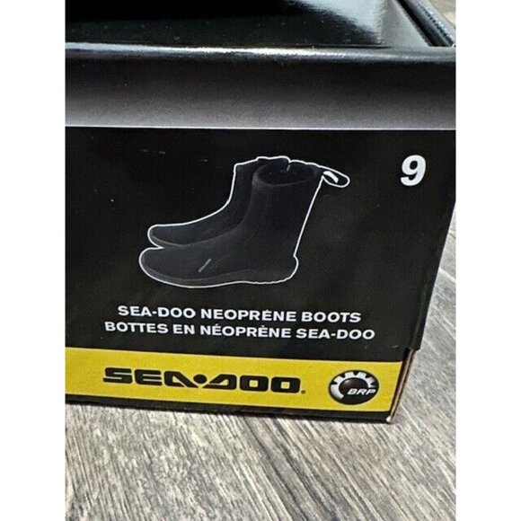 Sea Doo New OEM Unisex 5 mm Neoprene Boots M 9 W 11 Eur 42 Black Zipper New NIB main image 7